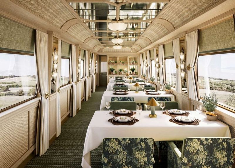 A Britannic Explorer dining carriage