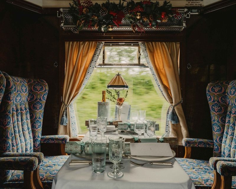 Inside a British Pullman carriage